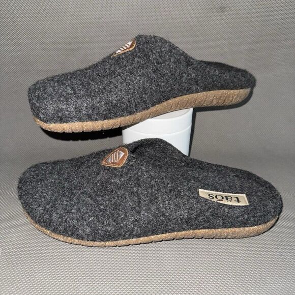 Taos “My Sweet Wool” Gray Clogs Indoor/Outdoor Slippers Women Size 11-11.5 (42) - Picture 1 of 7